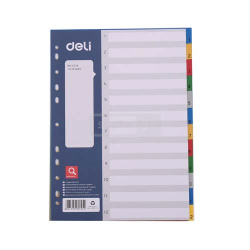 DELI A4 Dividers 12-Pages E5725